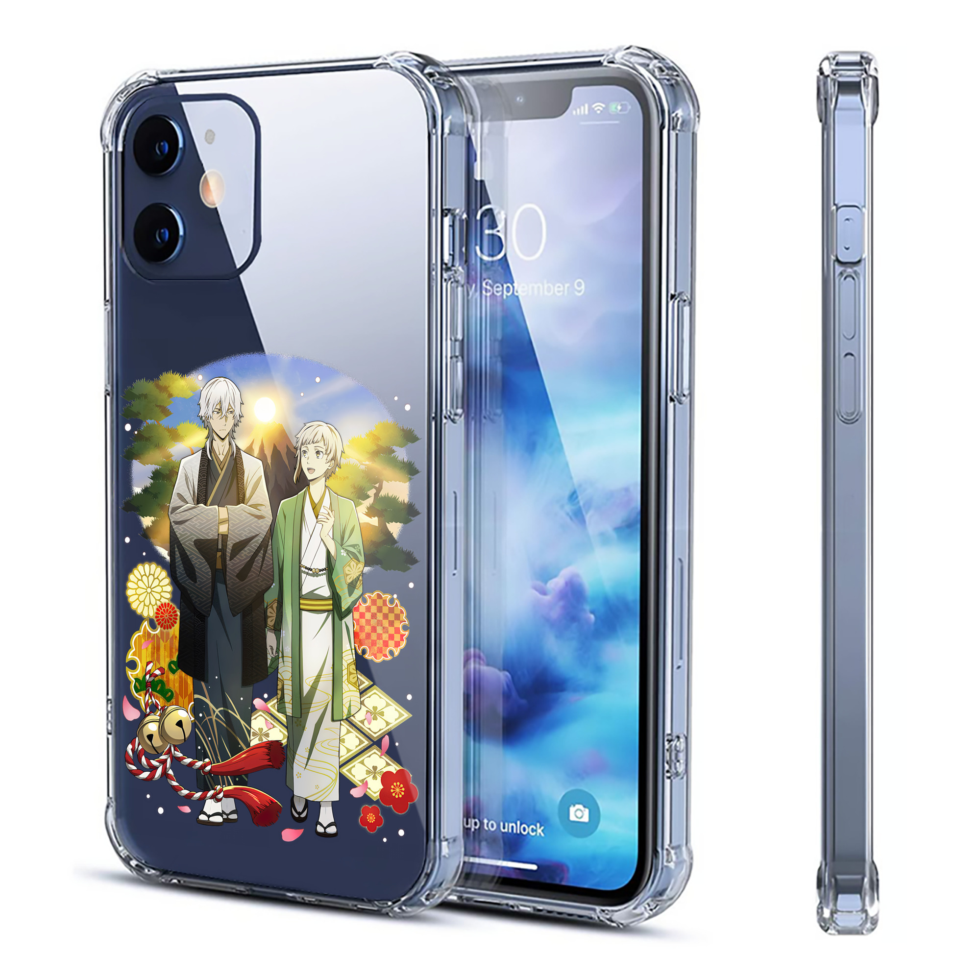 （画像用） 文豪ストレイドッグス Bungo Stray Dogs 【iPhone 12シリーズ対応】透明スマホケース（クリアソフトケース）